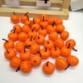 thumbnail image 2 of 48PCS Mini Artificial Pumpkins, Fall Harvest Simulation Pumpkins Decor Fake Fruit Home Decor, Realistic Autumn Pumpkins for Halloween Thanksgiving Party Table DIY Crafts Decorations, 2 of 9