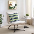 thumbnail image 3 of Green and Outdoor Pillow Covers Set of 2 Dark Blue Stripes Minimalist Modern Geometric Waterproof Throw Pillow Case Decorative Square Cushion Cover for Patio Couch Garden Balcony, 18"x18", 3 of 9