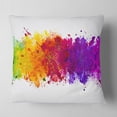 thumbnail image 2 of Designart Artistic Watercolor Splash - Abstract Throw Pillow - 16x16, 2 of 5