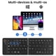 thumbnail image 3 of Mini Teclado Inalámbrico Bluetooth Plegable (Sincroniza Hasta 3 Dispositivos), Teclado Plegable Portátil para Android , Negro, 3 of 5