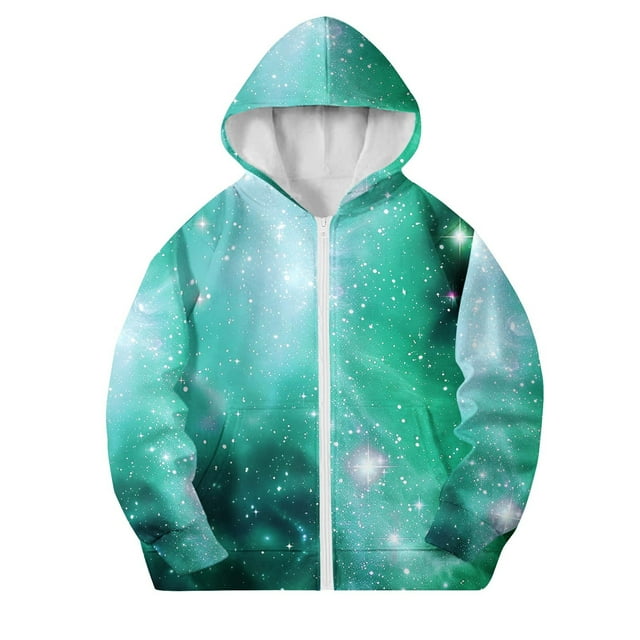 Chandails à Capuchon Garçons, Chandails à Capuchon Filles, Veste en Molleton à Fermeture Éclair avec Capuche, Tenue Décontractée à Manches Longues pour Enfants