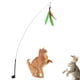 thumbnail image 1 of Juguetes para gatos, divertido palo de plumas para gatos, varita de mano con ventosa, varita interactiva de plumas para gatos con ventosa, artesanía superior Jadeshay  A, 1 of 8