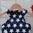 thumbnail image 5 of Futezty Girls Summer Outfits, 4th of July Baby Girl Outfits Baby Girls Clothes 5T Toddler Girls Summer 2PCS Outfits Sleeveless Floral Strap Top Shorts Set, 5 of 6