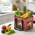 thumbnail image 4 of Collapsible Car Trunk Organizer with Handles 600D Oxford for Car Kitchen and Home Storage, Red Roses 13× 10.2×10.8inch, 4 of 6