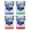 Multicolor (4-Pack), variant on Jacksonville Florida Design A Souvenir 2 oz Square Shot Glass Orange
