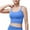 Blue, variant on Mrat Compression Sports Bra Womens Running Bra Workout Cropped Tank Tops Longline Sports Bra Push up Bralettes Bras for Lady Wirefree S-4 Purple M