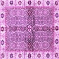 thumbnail image 1 of Ahgly Company Indoor Square Oriental Purple Traditional Area Rugs, 4' Square, 1 of 4