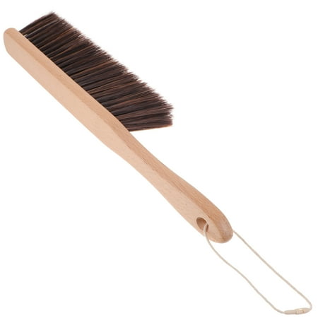 Soft Bristle Cleaning Brush with Wood Handle for Dust Bed Carpet and Home Office Use