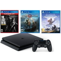 TEC Sony PlayStation 4 (PS4) Slim 1TB Ultimate Bundle with Three Games: The Last of Us, God of War, Horizon Zero Dawn