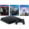 TEC Sony PlayStation 4 (PS4) Slim 1TB Ultimate holiday Bundle with Three Games: The Last of Us, God of War, Horizon Zero Dawn