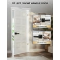 thumbnail image 4 of Poignées de Porte en Nickel Satiné, Levier d'Intimité Intérieur, Boutons de Porte en Nickel avec Verrou, Leviers de Porte, Poignée pour Chambre et Salle de Bain, Réversible, 4 of 7