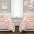 thumbnail image 1 of Serena Juego de edredón rosa rubor 2 piezas Twin XL Lush Decor 16T002982, 1 of 2