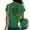 A-Green, variant on UNISHE Women's Queen of Hearts Graphic T-Shirt Trendy Retro Playing Card Fashion Tee Casual Tops White, S