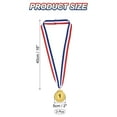 thumbnail image 2 of Uxcell 2 Inch Gold Award Medals Winner 1st Prize  Style with Neck Ribbon 3 Pieces, 2 of 6