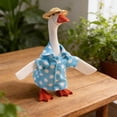 thumbnail image 7 of 7 Inch Desk Goose Outfits, Cute Summer Daily Apparel, Exquisite Dress Up Clothes For Small Desktop Goose Statue (U#), 7 of 7