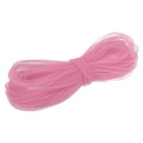 Uxcell 48 Yards Mesh Tube 3/16 Inch Decor Tubing Flex for Wreath,DIY Craft Pink