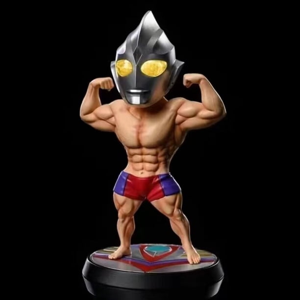 2023 Anime nuevo Ultraman Tiga Fatness modelo para niños Ultraman Kawaii figura en miniatura juguetes para niños regalos de navidad colecciones de modeloszhangyuxiang