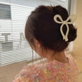 thumbnail image 2 of 6 PCS Bow Hair Clips Bow Claw Clip for Women Nonslip Large Hair Claw Clips for Thin and Thick Hair Strong Hold Hair Bows, 2 of 10