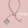 thumbnail image 2 of Extra Long Phone Charger [3-Pack 6FT 6FT 10FT] Nylon Braided USB Charge & Sync Cable Cord Compatible with iPhone X Case/8/8 Plus/7/7 Plus/6/6s Plus/5s/5,iPad Mini Case - Pink, 2 of 4
