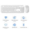 thumbnail image 2 of Combo de teclado y ratón inalámbricos FOPETT 104 teclas blanco, 2 of 7