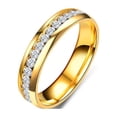 thumbnail image 4 of Fiudx Anillo de Diamantes, Banda de Acero Inoxidable Que Estimula El Metabolismo, Diseño de Diamantes Incrustados Que Mejora La Energía, Alivia El Dolor y Favorece La Pérdida de Peso, Mejora La Salud, 4 of 5