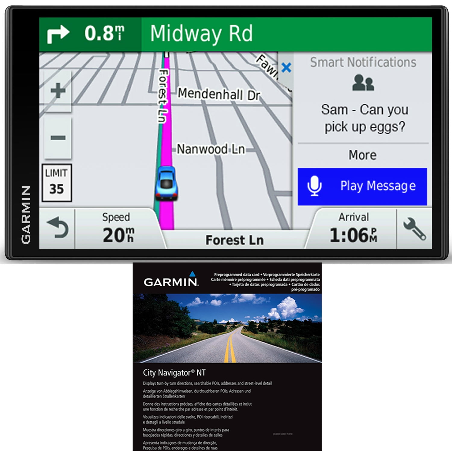 Restored DriveSmart 61 LMT-S 6.95" GPS Smart Features + City Navigator Europe NT (Refurbished) - Walmart.com