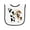 White and Black, variant on Inktastic I'm One-cowboy Riding Horse Birthday Baby Terry Cloth Bib