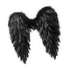 thumbnail image 3 of Alas de ángel con plumas para disfraz de ángel para adultos y niños para fiesta de cumpleaños de carnaval Negro, 3 of 9