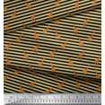 thumbnail image 2 of Soimoi Poly Georgette Fabric Stripe & Giraffe Animal Printed Fabric 1 Yard 42 Inch Wide, 2 of 3