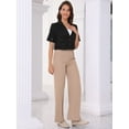 thumbnail image 4 of DARING DIVA Women's Casual Work Cropped Blazer Short Sleeve Suit XS Black, 4 of 6