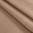 thumbnail image 2 of Newbridge Taupe Basketweave 52 x 52 inch Square Solid Vinyl Flannel Backed Dining Tablecloth, 2 of 9