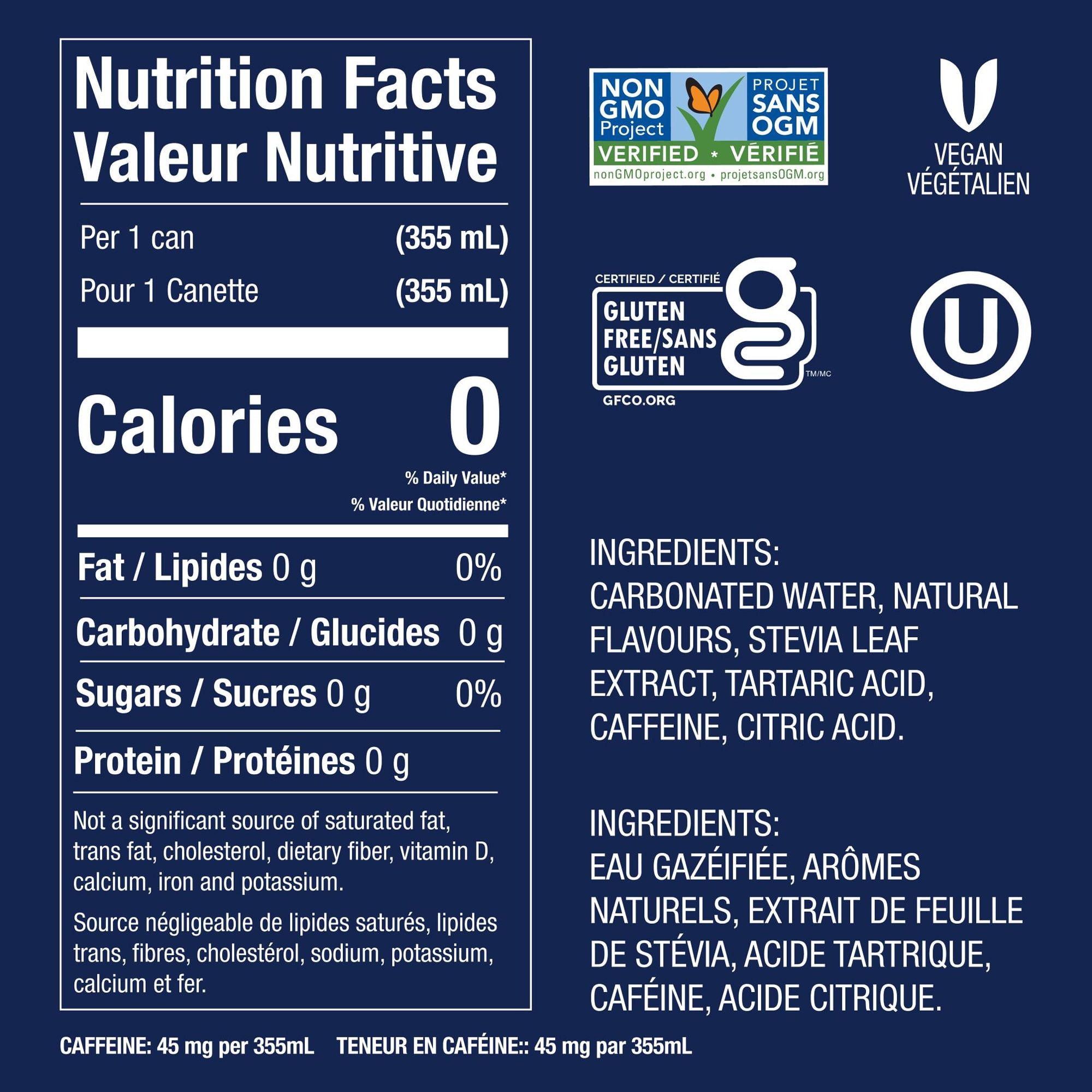 Zevia Cola, 355 ml, 6 pack cans, Cola 6 x 355 mL
