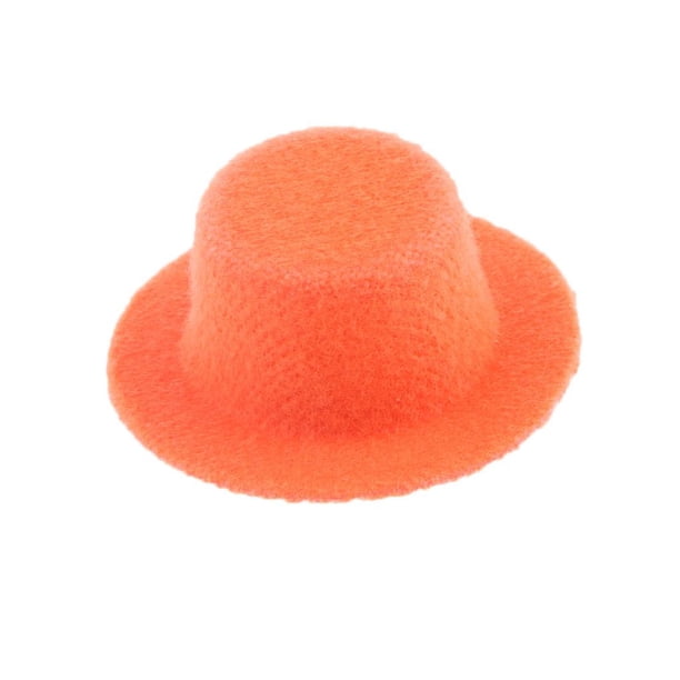 1 Pieza Escala 1:12 Juegos de Casa de Muñecas Sombrero en Miniatura Bombín naranja Baoblaze Bombín de la casa de muñecas