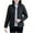 Black, variant on HAiming Womens Plus Size Jacket Full Zipper Long Sleeve Stand Collar Solid Padded Coat Fall Winter Trendy Clothes