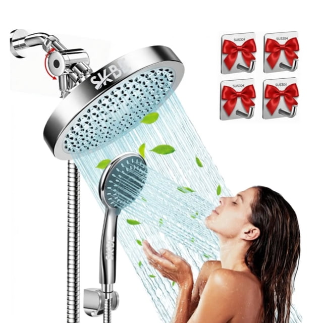 Regadera Para Baño Cabezal De Ducha Con Ducha Mano De Alta Presión 5 Modos