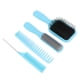 thumbnail image 5 of Juego de peines para el cabello, cepillo de cola para desenredar, paleta azul, largo, grueso, fino, rizado, Natural, 4 Uds., 5 of 8