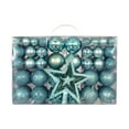 thumbnail image 4 of 101 Piezas de Bolas de Navidad, Estrella del , Adornos Duraderos DIY, Bolas Colgantes para Navidad, Oficina, Vacaciones, Decoración de Azul, 4 of 7