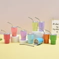 thumbnail image 4 of Tasse d'Eau en Acier Inoxydable avec Paille Détachable Tasse d'Eau avec Paille 60ml Tasse en Acier Inoxydable avec Couvercle à Paille Résistant à la Rouille, 4 of 5