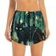 thumbnail image 2 of Balery Mystical Black Cat Fireflies Pantalones cortos deportivos para mujer con forro y dos bolsillos, elásticos, para entrenamiento, gimnasio, yoga-Medium, 2 of 7