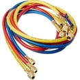 thumbnail image 1 of Yellow Jacket Manifold Hose Set, 72 in, Red, Yellow, Blue, 1 of 1