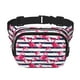 thumbnail image 1 of Fotbe Flamingos Cangurera Cuadrada con Estampado de Doble Capa, Bolsa de Cintura Ajustable Mini para Hombres y Mujeres, 1 of 9