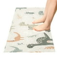thumbnail image 5 of Bath Mat Soft Plush Non-Slip Absorbent Bathroom Rugs 39"x20" Cartoon Dinosaurs and Leaves, 5 of 8