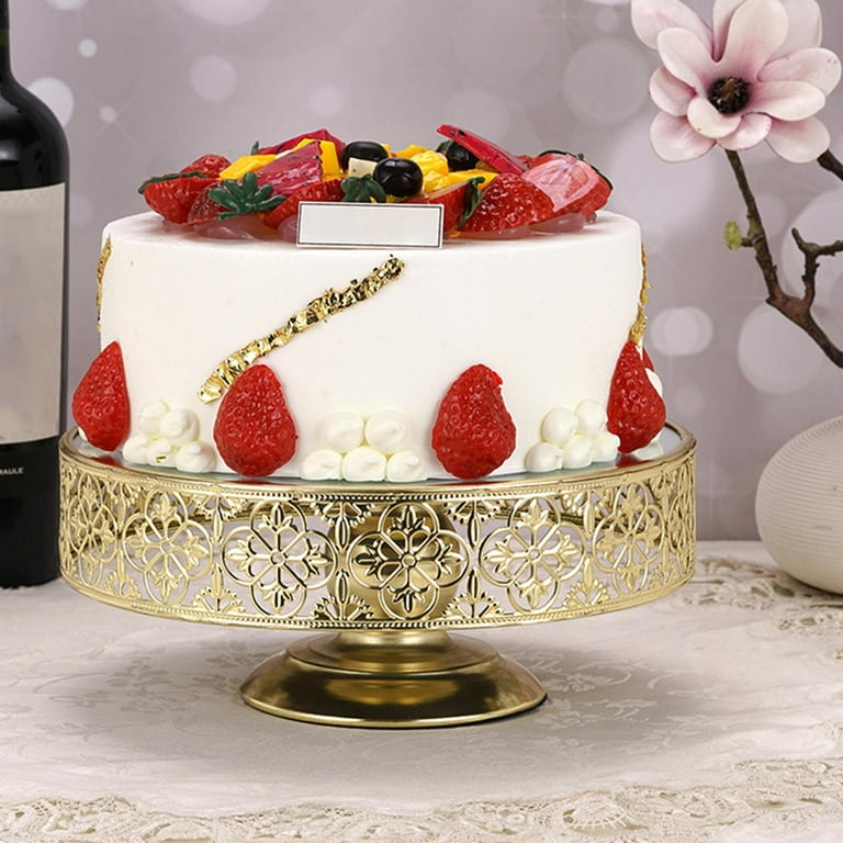 Round Cake Stand Cake Display Stand for Birthday Cake Wedding Cake Appetizer Serving Tray for Party Wedding
