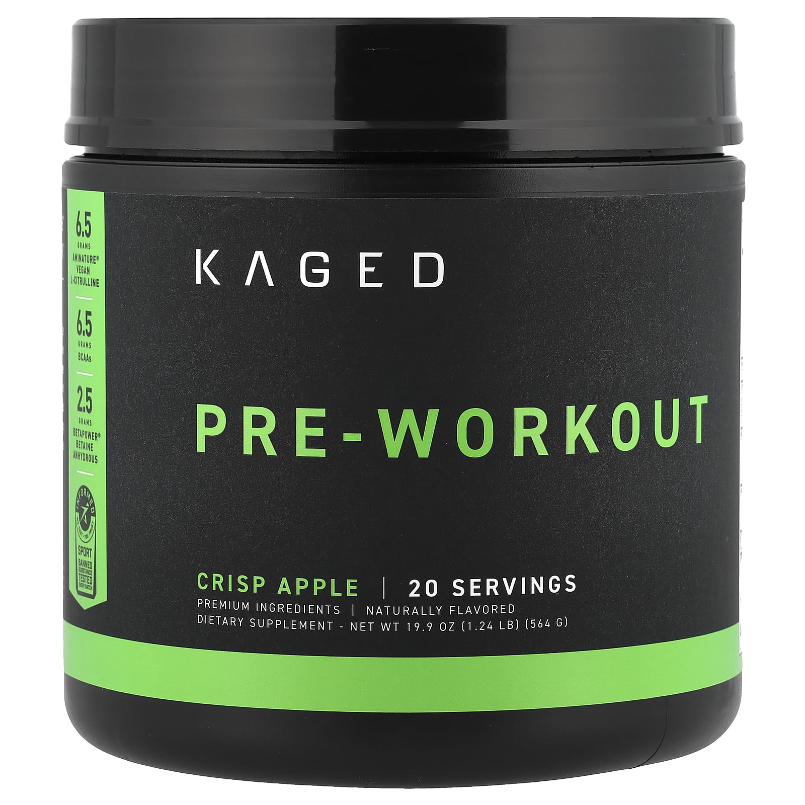 Kaged Pre-Workout, Crisp Apple, 1.24 lb (564 g)