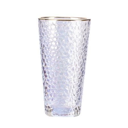 

Meizhencang 300/320/330/340/430ml Clear Gilding Calibre Water Milk Tumbler Glass Cup Mug