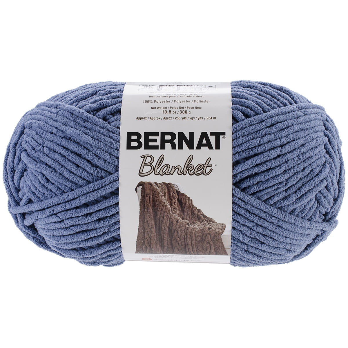 10106 Bernat Country Blue Blanket Big Ball Yarn
