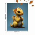 thumbnail image 3 of Cute Baby Dragon Canvas Print, Wall Art for Living Room Bedroom Nursery Office Game Room, 3 of 8