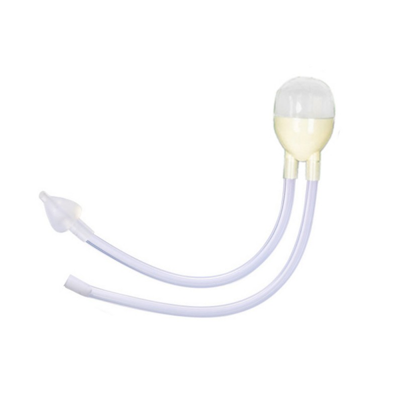 Silicone Baby Nasal Aspirator, Sucks Snot and Mucus, Cleanable and Reusable Nasal Bulb Syringe for Infant Care