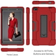 thumbnail image 4 of Mignova pour Lenovo Tab E8/TB8304F Étui pour Tablette 8,0 Pouces, Étui Hybride Robuste Antichoc avec Armure Rigide, Protection Intégrale avec Support Intégré pour Lenovo Tab E8/TB8304F 8,0 Pouces (Rouge/noir), 4 of 7