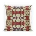 thumbnail image 2 of 16"x16" Muted Magenta Yellow Zippered Suede Geometric Throw Pillow, 2 of 5